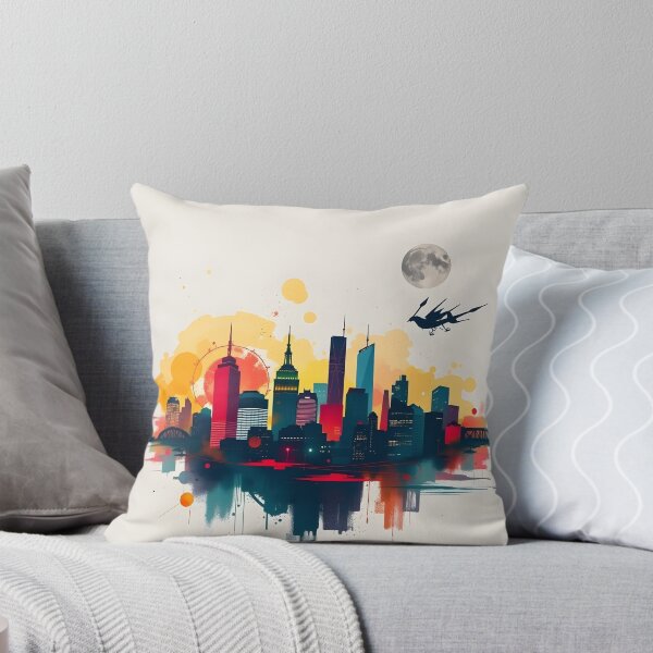 Item preview, Contemporary Cityscape with Urban Flair designed and sold by bukajart.
