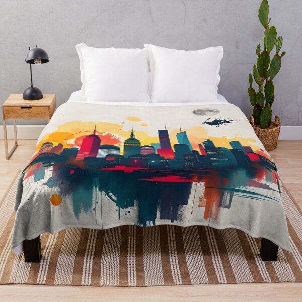 Item preview, Contemporary Cityscape with Urban Flair designed and sold by bukajart.