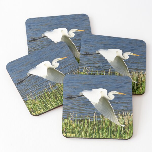 Item preview, White Egret Flying. designed and sold by Qzmet.