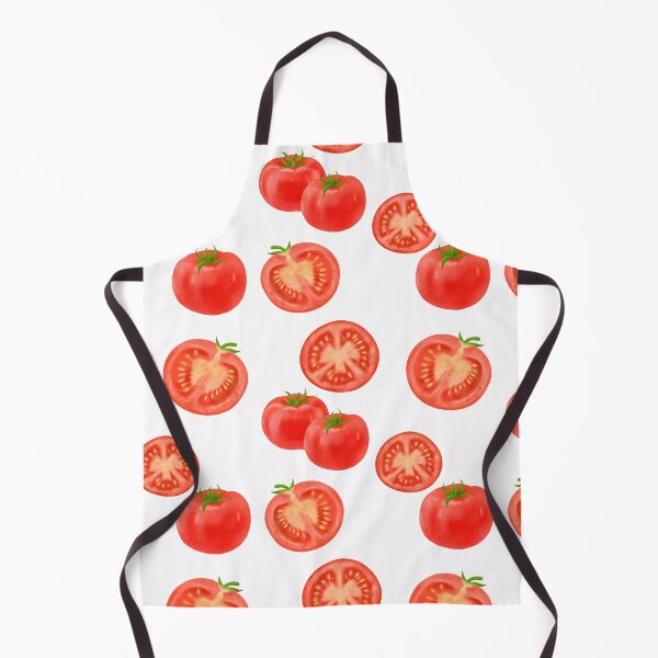 Aperçu de l'œuvre Motif de tomate, illustration de tomate rouge fraîche, design botanique créée et vendue par viktoriaart0303.