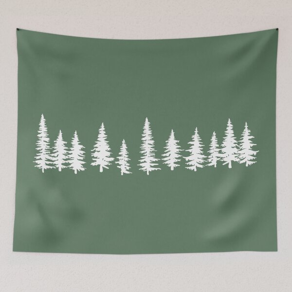 Item preview, Line of Trees White designed and sold by Oddoty.