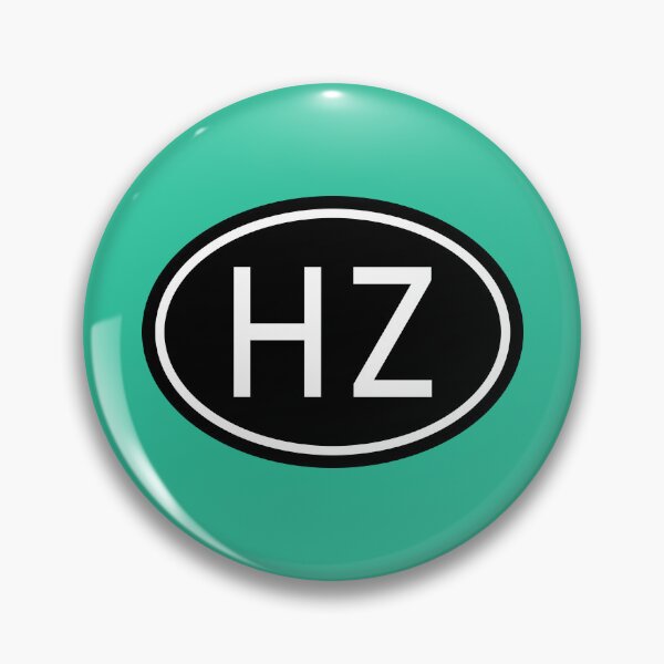 Artikelvorschau, HZ Initialen Monogramm Ovale weiße Buchstaben entworfen und verkauft von Jeallan Designs.