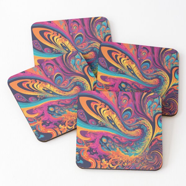 Item preview, Neon Dreamscape – A Psychedelic Symphony of Colors designed and sold by Eman Abou Ghazy.