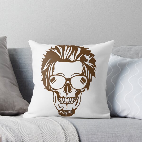 Item preview, skull hipster goatee hairstyle glasses designed and sold by Achille3777.
