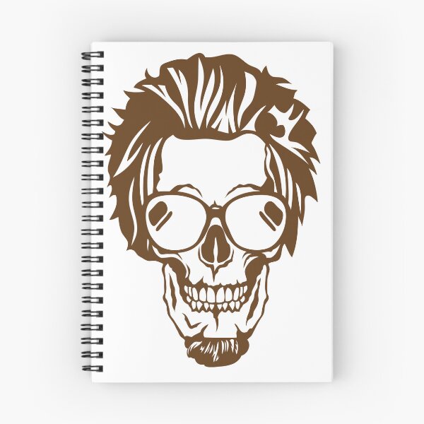 Item preview, skull hipster goatee hairstyle glasses designed and sold by Achille3777.