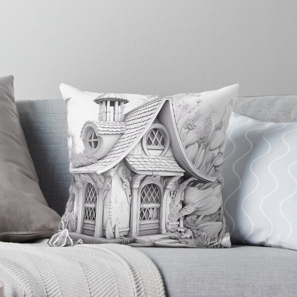 Item preview, Magical Fairy House #24 Coloring Page Pattern  designed and sold by DavidColoring.