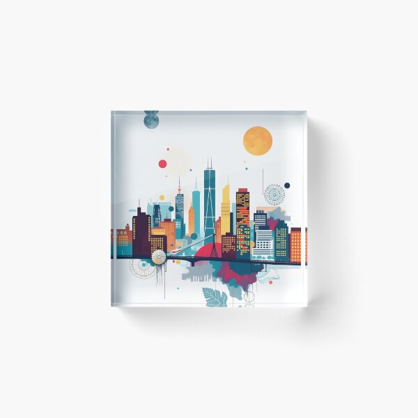 Item preview, Abstract City Lights Urban Vibes designed and sold by bukajart.