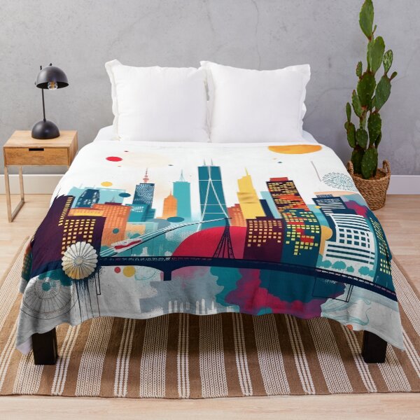 Item preview, Abstract City Lights Urban Vibes designed and sold by bukajart.