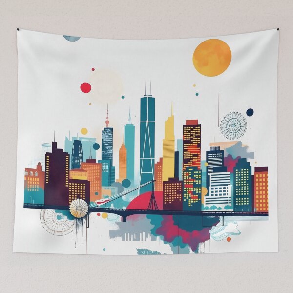 Item preview, Abstract City Lights Urban Vibes designed and sold by bukajart.