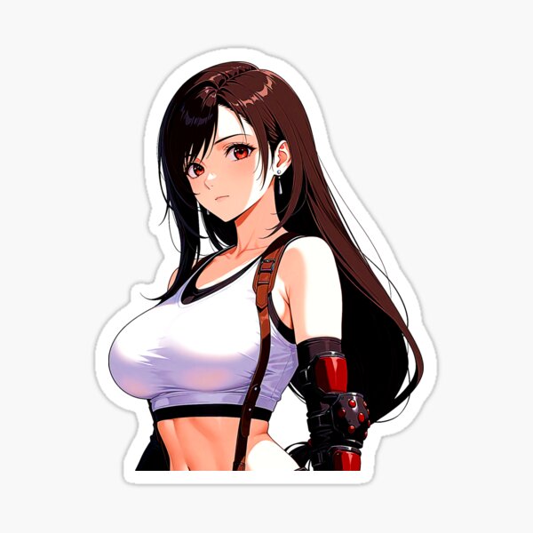 Item preview, Final Fighter Waifu Sticker designed and sold by LivensStickers.