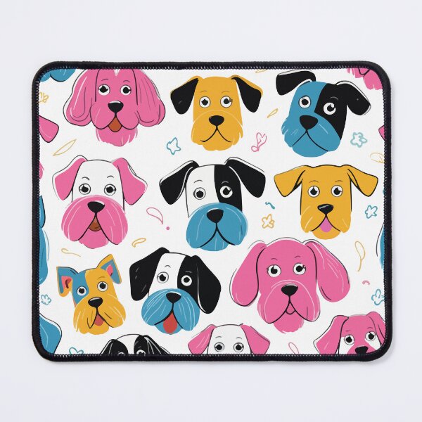 Item preview, Colorful Dog Faces Pattern designed and sold by MihaiGr.