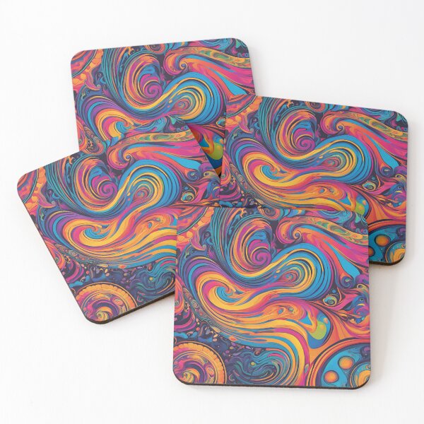 Item preview, Vivid Whirl – A Psychedelic Explosion of Colors designed and sold by Eman Abou Ghazy.