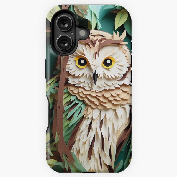 Item preview, Whispering Forest Guardian: The Barred Owl designed and sold by tiltshiftearth, contemplative art.