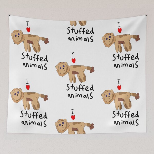 Item preview, I love stuffed animals designed and sold by Firecatstudios.