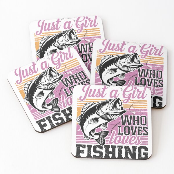 Item preview, Just a Girl Who Loves Fishing – Vintage Bass Fishing Design designed and sold by luckytua789.