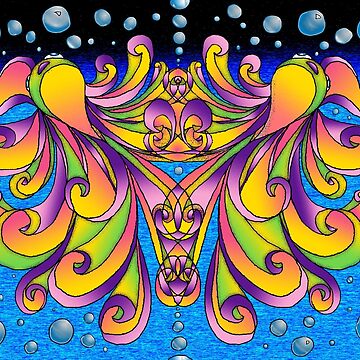 Artwork thumbnail, Fish - Psychedelic Pet Portrait by A Display of Art