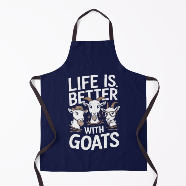 Item preview, Cute product for farm lovers 'LIFE IS BETTER WITH GOATS'. designed and sold by Gadget80.