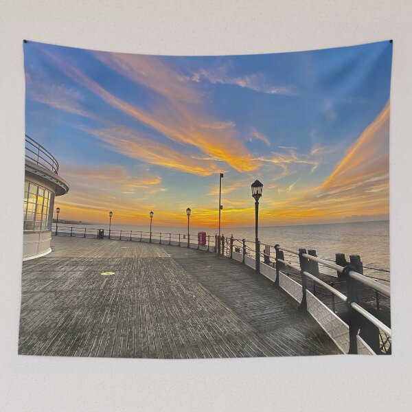 Item preview, Sunrise on an Art Deco English pier designed and sold by Foundry88.