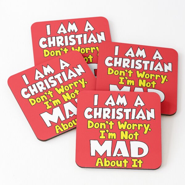 Item preview, Christian Not Mad About It Jesus Christ (White & Yellow Text) designed and sold by GatorDesign.
