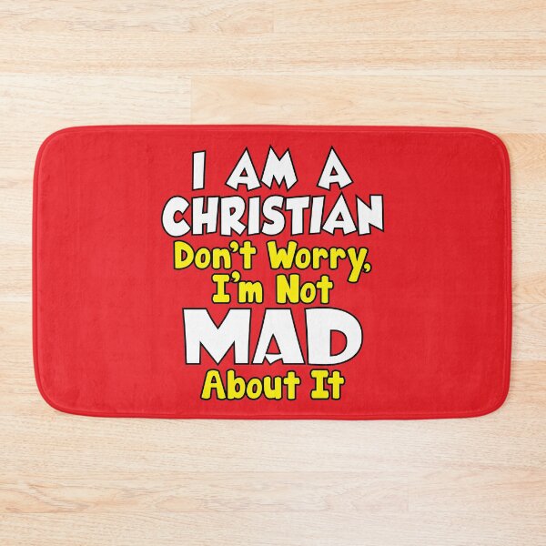 Item preview, Christian Not Mad About It Jesus Christ (White & Yellow Text) designed and sold by GatorDesign.