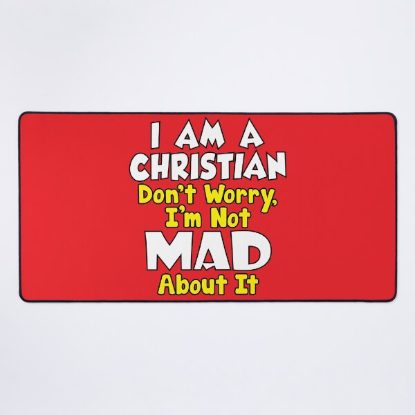 Item preview, Christian Not Mad About It Jesus Christ (White & Yellow Text) designed and sold by GatorDesign.