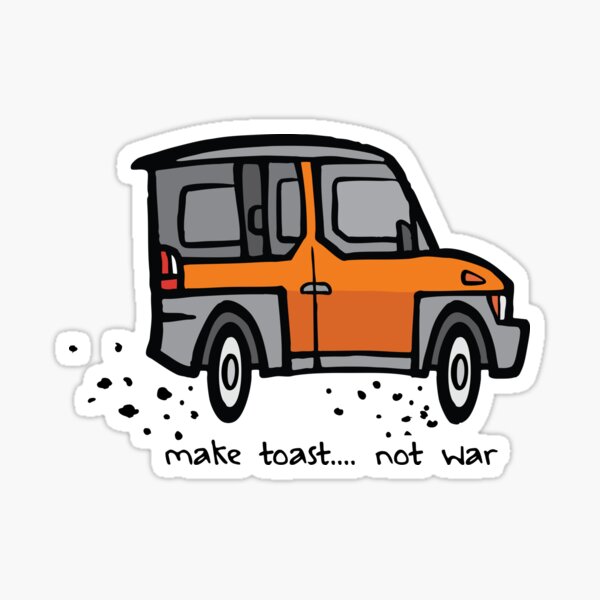 Item preview, Make Toast... Not War - Orange designed and sold by SKULLUXE.