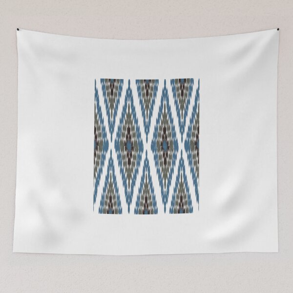 Item preview, Elegant Thai Ikat Diamond Pattern – Traditional Textile Design designed and sold by Mondee Shop.