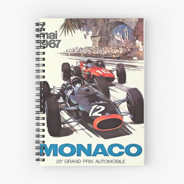 Item preview, Monaco Grand Prix 1967 Vintage Auto Racing Print designed and sold by BobbyVonClutch.