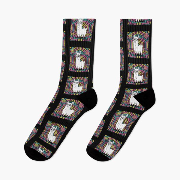 Item preview, Alpaca with Star Glasses - Psychedelic Design designed and sold by RoxyBlazeArt14.