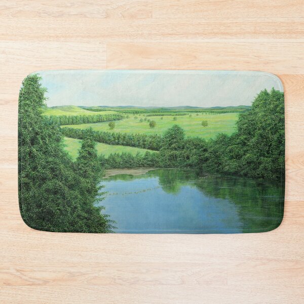 Item preview, Tip Tap - Lake with stones in the summer world designed and sold by art paintings.