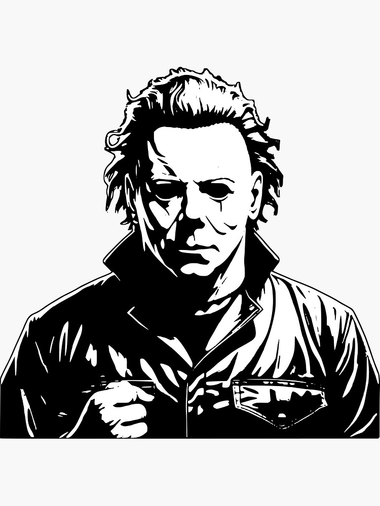Thumbnail 3 of 3, Sticker, Michael Myers designed and sold by Brexmore3.