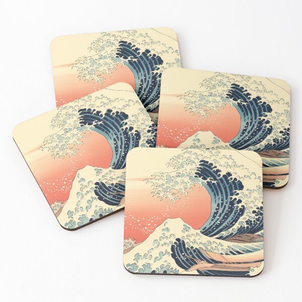 Item preview,  Japanese wave Kanagawa art sunset - Light Version designed and sold by ArtisticJelly.