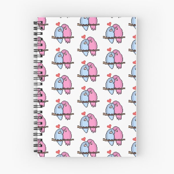 Item preview, Pixel Lovebirds Sharing a Tender Moment designed and sold by K1llexx.