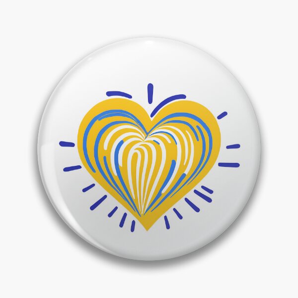 Item preview, Yellow Blue Explosive Heart designed and sold by VacationShop.
