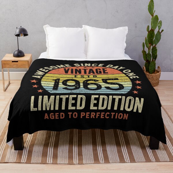 Item preview, 60th Birthday Awesome 60 Years Old Vintage 1965 designed and sold by eclecTEEq.