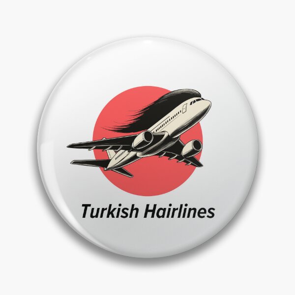 Item preview, Turkish Hairlines T-Shirt | Funny Hair Transplant Design | Aviation & Humor Graphic Tee | Unique Gift for Travelers designed and sold by Loffartdesign.