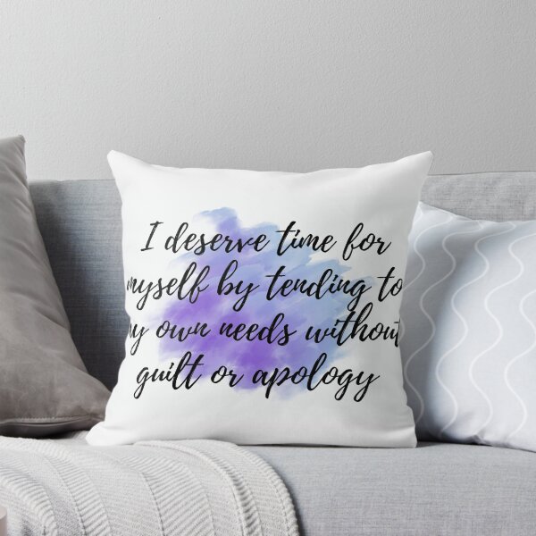 Item preview, I deserve time for myself by tending to my own needs without guilt or apology - Positive Affirmations - For Women [ 2025 - Collection ] designed and sold by elmsstudios.