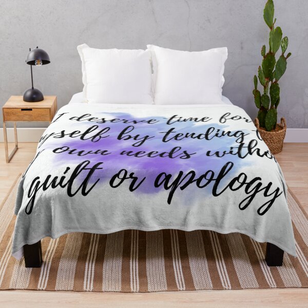 Item preview, I deserve time for myself by tending to my own needs without guilt or apology - Positive Affirmations - For Women [ 2025 - Collection ] designed and sold by elmsstudios.