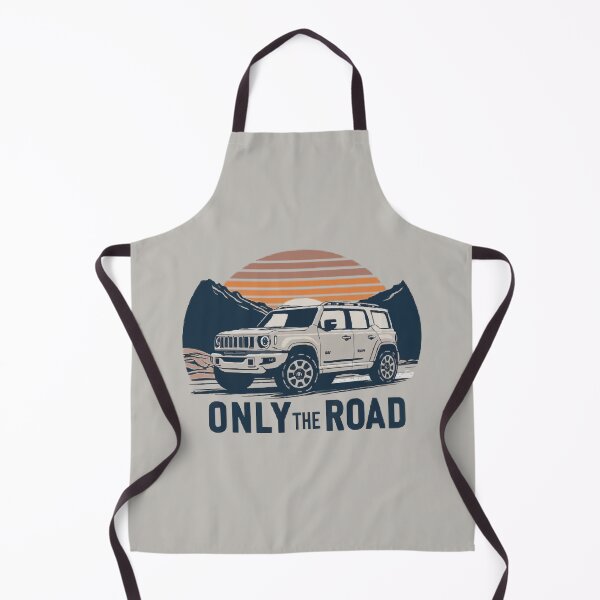 Item preview, "Only the Road", an SUV speeding down a road in the middle of the mountains. designed and sold by Valend.