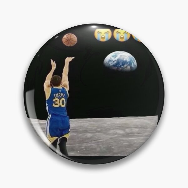 Item preview, Steph Curry shooting from moon meme  designed and sold by adrian122623.