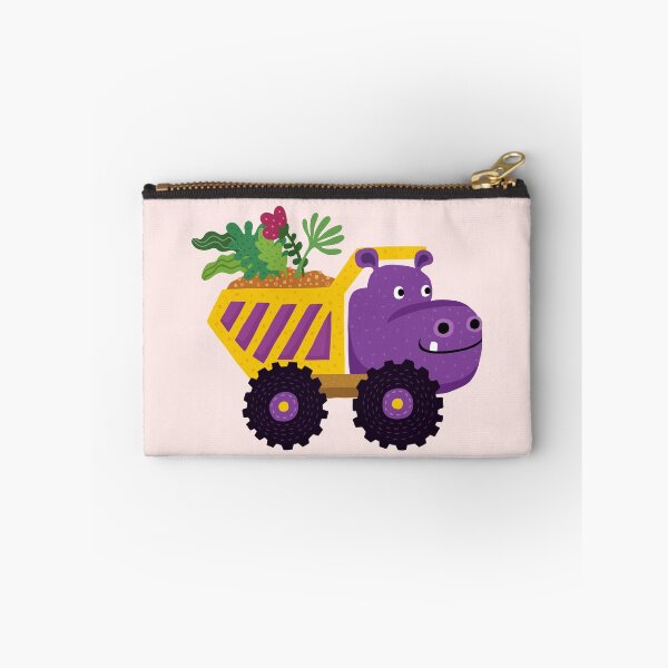Item preview, a hippo dump truck carrying flowers designed and sold by G-calli.