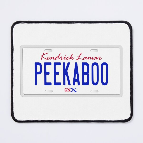 Item preview, Peekaboo License Plate designed and sold by FreshBatchCo.