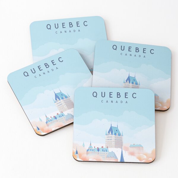 Item preview, Quebec Canada Travel Print Retro Minimalist designed and sold by Wander-World.