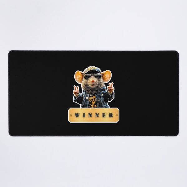 Item preview, The Winner, cool rat, a rat with sunglasses, a rat with cap, victory designed and sold by silent-violin.