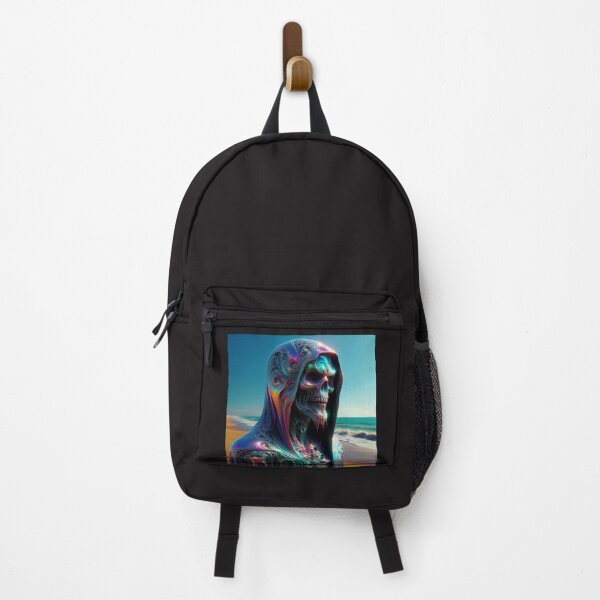 Item preview, Psychedelic Grim reaper on a beach designed and sold by ReaperSociety.