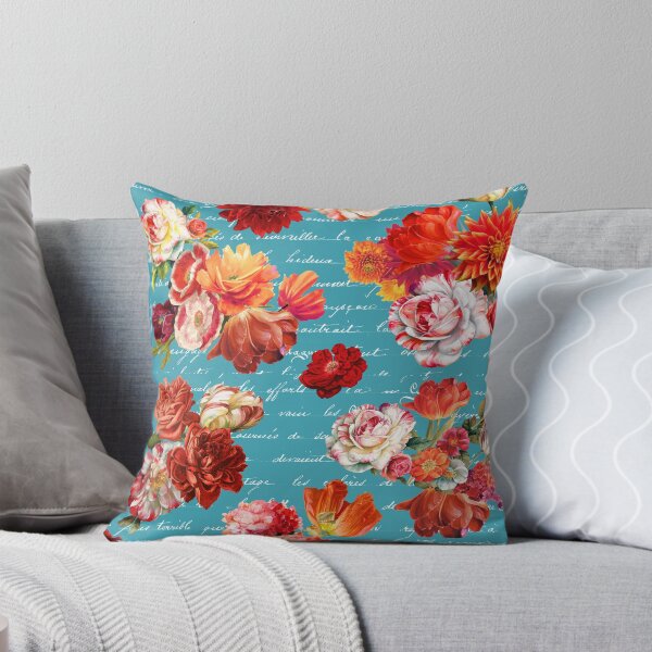 Item preview, French Coral on Teal designed and sold by Peggy Stanley.