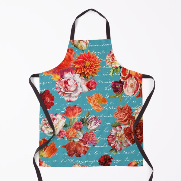 Item preview, French Coral on Teal designed and sold by Peggy Stanley.