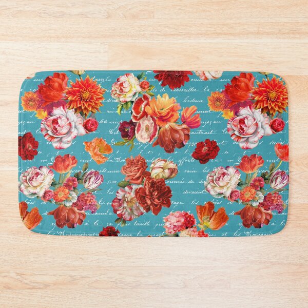 Item preview, French Coral on Teal designed and sold by Peggy Stanley.