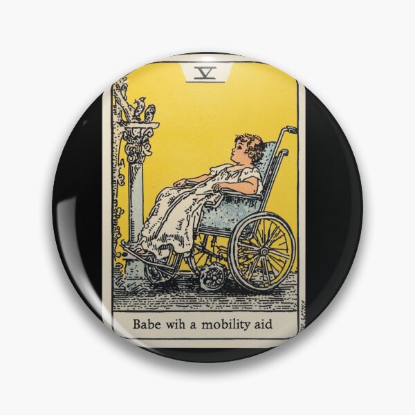 Item preview,  Babe with a mobility aid Wheel chair tarot card designed and sold by MendaciousMina.