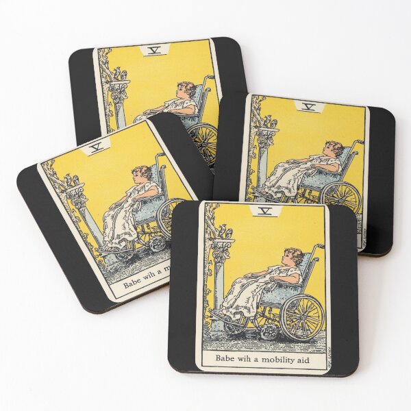 Item preview,  Babe with a mobility aid Wheel chair tarot card designed and sold by MendaciousMina.